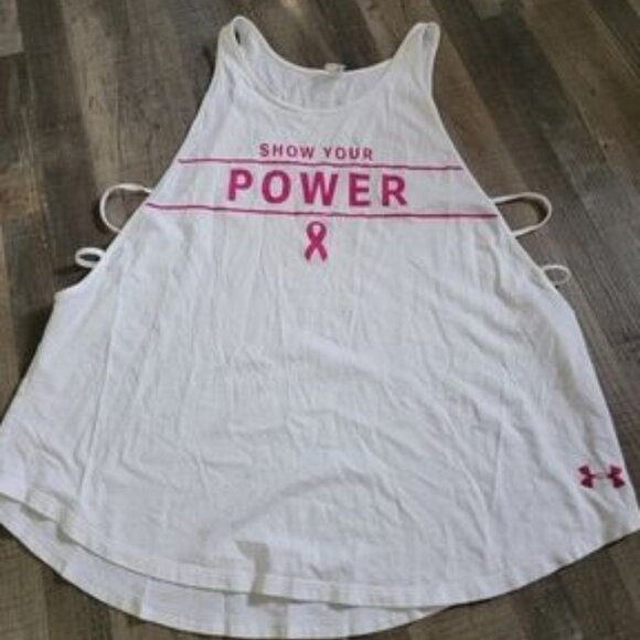 **2 for $20**🛍️Under Armour LIMITED EDITION Breast Cancer Awareness Tank Medium - Picture 5 of 11